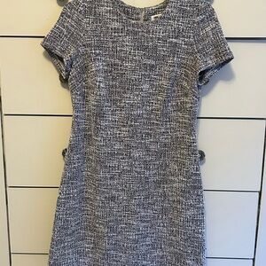 Calvin Klein Black and White Tweed Dress